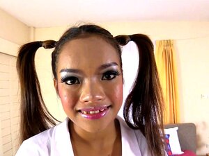 Pigtail Girl Got Satisfied with Deep Drilling Action