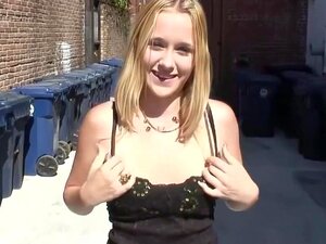 Horny pornstar in best blonde, outdoor porn clip