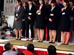 Elegant Asian Babes Get Fucked Hard Together In The Office Porn