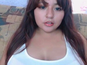 Mexican Chubby Girl Licking Her Boobs, Porn