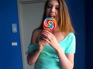 Pussy Girl With Lollipop