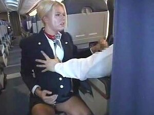 Air Stewardess HJ And BJ Mile High Club, Porn
