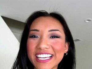 Alina Li pummeled by a super huge cock and gets messy facial